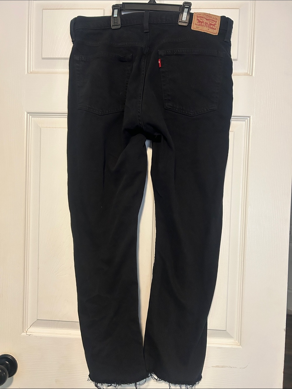 Levi's Black High-Rise Straight Leg Jeans - Picture 3 of 4